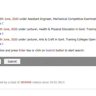 BPSC Lecturer Interview Letter 2020