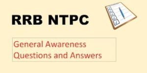 GA Questions Asked In RRB NTPC Exam 2020 ~ Download PDF - PuzzlesHuB