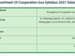 Department Of Cooperation Goa Syllabus 2021