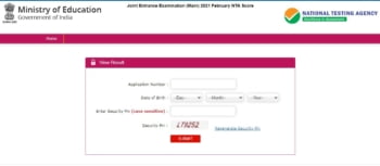 JEE Main Paper 2 Result 2021