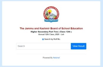 JKBOSE Class 12th Result 2021