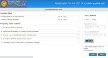 RBI Security Guard Admit Card 2021 OUT ~ Check Exam Date Here - PuzzlesHuB