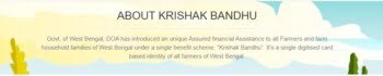 WB Krishak Bandhu Scheme 2021