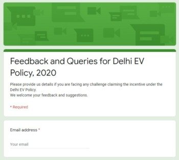 Delhi e Vehicle Portal