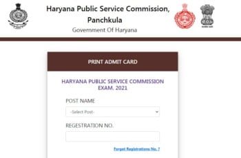 HPSC Election Tehsildar Admit Card 2021