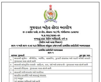 GPSC Industries Officer Syllabus 2021