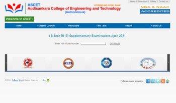 ASCET Supplementary Exam Results 2021