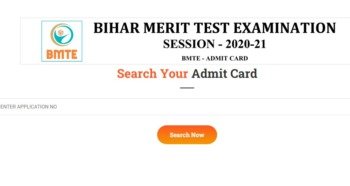 BMTE Admit Card 2021