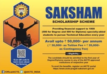 Saksham Scholarship 2022