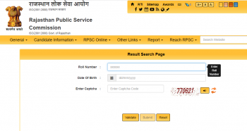 RPSC RAS Mains Result 2022