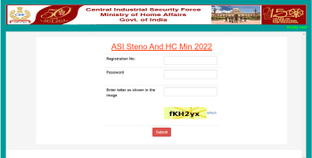 CISF HC Ministerial Admit card 2023