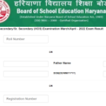 HBSE HOS 10th & 12th Result 2022