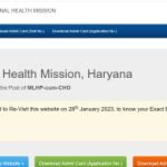 NHM Haryana CHO Admit Card 2023