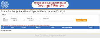 PSEB Punjabi Additional Special Exam Admit Card 2023