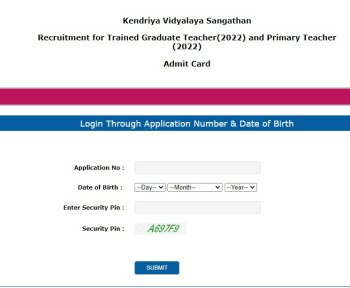 KVS Pre Admit Card 2023