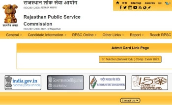 RPSC Senior Teacher Grade 2 Admit Card 2023