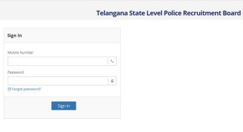 TS Police Driver Hall Ticket 2023