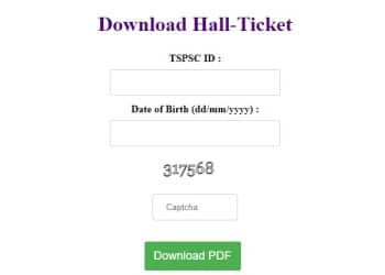 TSPSC AE Hall Ticket 2023