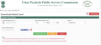 UPPSC Mines Inspector Mains Admit Card 2023