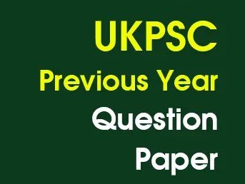 UKPSC Lab Assistant Previous Year Papers