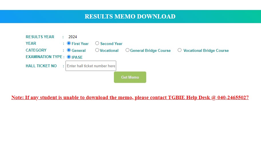 TS Inter Supply Results 2024 Manabadi