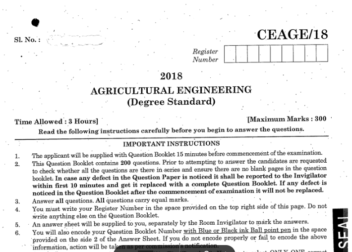 FCI Manager Previous Year Papers