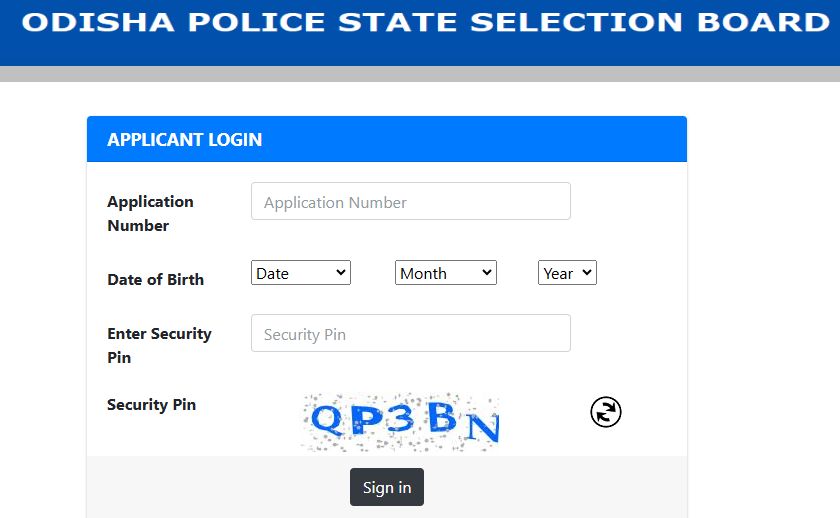 Odisha Police Constable Admit Card 2024