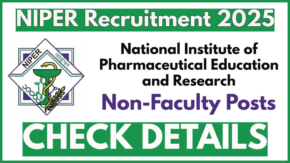 NIPER Hyderabad Recruitment 2025