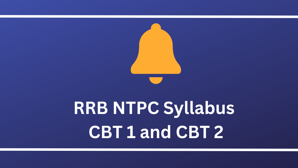 RRB NTPC Syllabus 2025